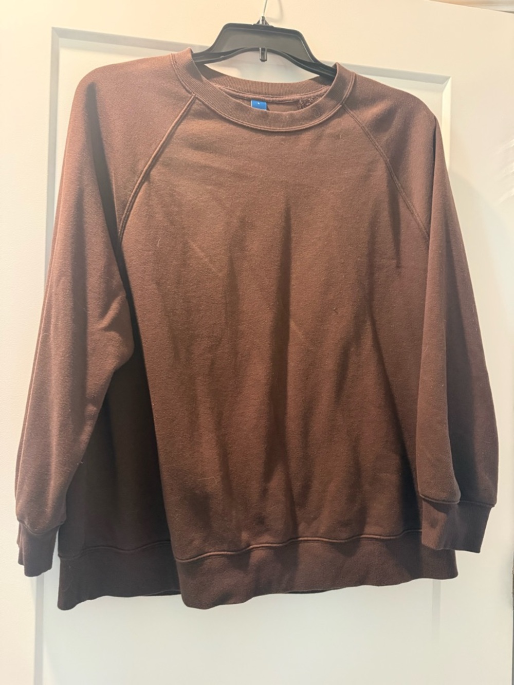 Old Navy Brown Crewneck Sweater - Women's Scoop/Crew with custom vinyl print